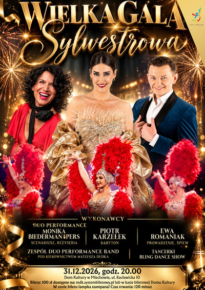 Plakat wydarzenia WIELKA GALA SYLWESTROWA 